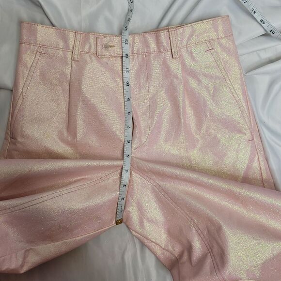 BARBIECORE pink glitter kencore khaki pants‎ unisex 31 - Picture 9 of 10